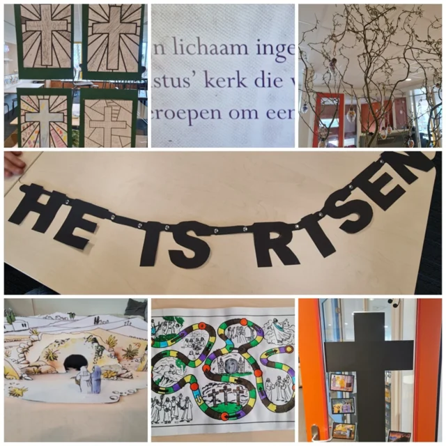 En we leefden toe naar Pasen! Glorie aan God!Iedereen gezegende Paasdagen gewenst!#uzijdeglorie #paasfeest #jezusleeft #samenvieren #basisschooldeprincenhof #leeuwarden #noorderbasis