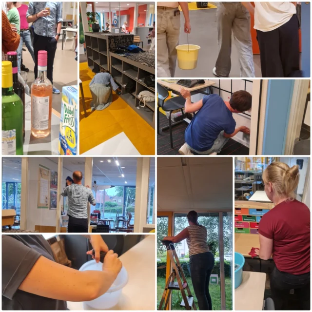 Zo dankbaar voor onze ouders! Dankzij hen is onze school weer helemaal opgefrist! #dankbaar #betrokkenouders #schoonmaakavond #borrelna #basisschooldeprincenhof #leeuwarden #noorderbasis