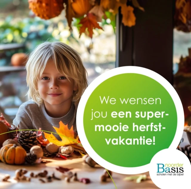 De eerste periode van het schooljaar zit erop. Er is geleerd, gespeeld, gezongen, gegroeid en gelachen. Nu is het tijd voor rust, ontspanning en genieten van de herfst.We wensen alle leerlingen, ouders en collega’s een fijne en gezegende herfstvakantie toe! 🌟Tot dinsdag 28 oktober!